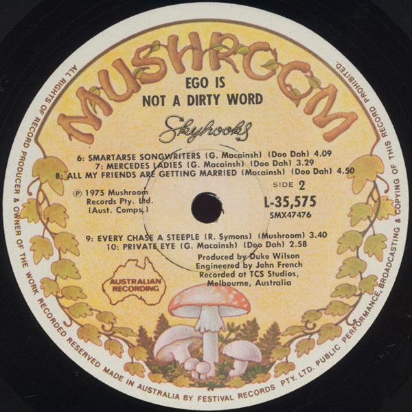 Skyhooks – Ego Is Not A Dirty Word LP vinyl record, image 6 of 10