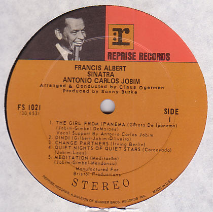 Frank Sinatra, Antonio Carlos Jobim – Francis Albert Sinatra & Antonio Carlos Jobim LP vinyl record, image 3 of 4