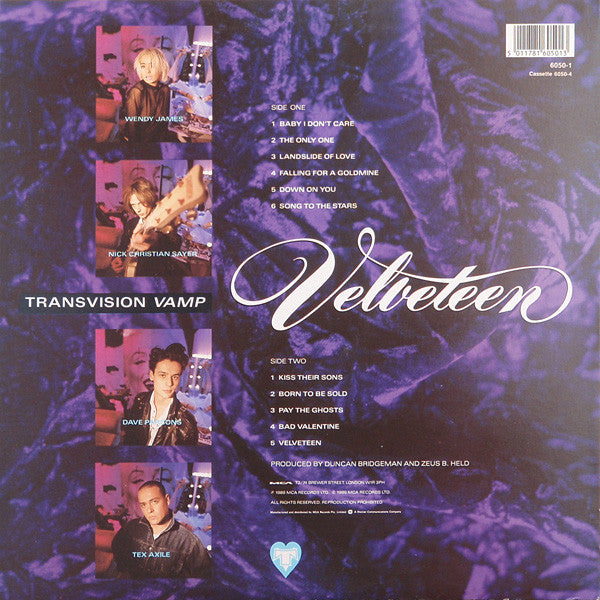 Transvision Vamp – Velveteen LP vinyl record, image 2 of 6