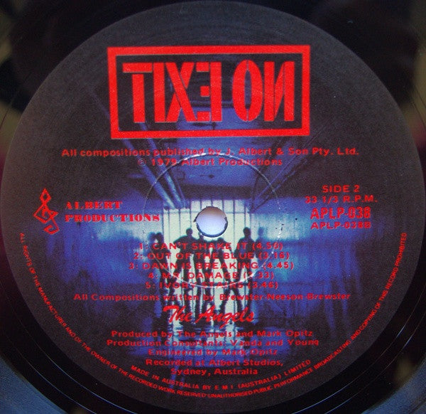The Angels – No Exit LP vinyl record, image 6 of 6