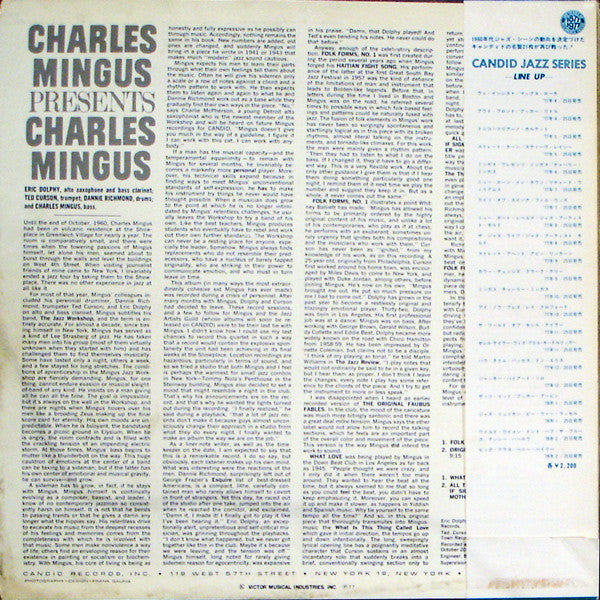 Charles Mingus – Presents Charles Mingus LP vinyl record, image 2 of 4