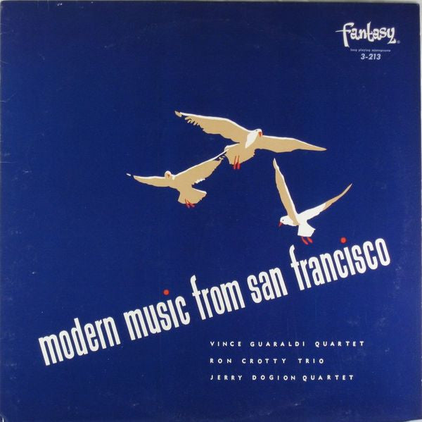 Ron Crotty Trio, Vince Guaraldi Quartet, Jerry Dodgion Quartet – Modern Music From San Francisco LP vinyl record, image 1 of 4