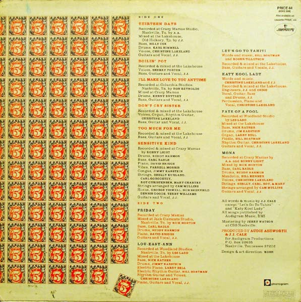 J.J. Cale – 5 LP vinyl record, image 2 of 3