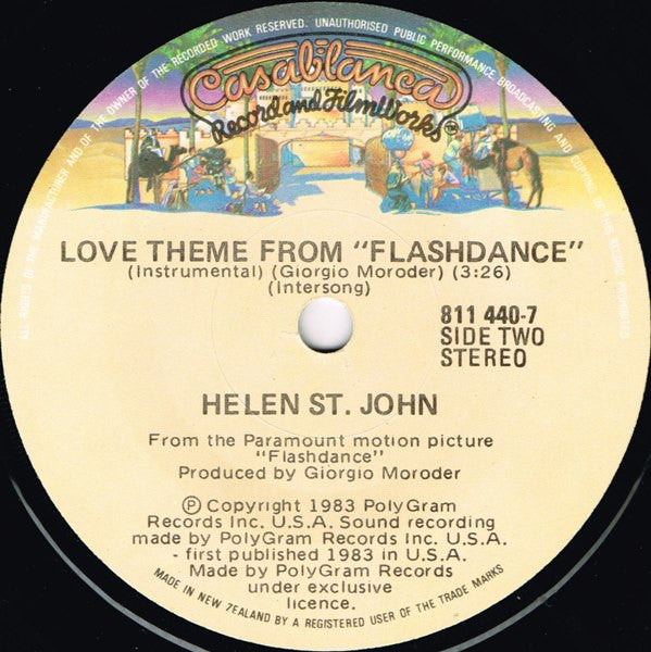 Irene Cara – Flashdance... What A Feeling 7" vinyl record, image 3 of 3