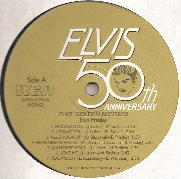 Elvis Presley – Elvis' Golden Records LP vinyl record, image 3 of 4