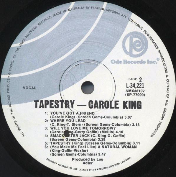 Carole King – Tapestry LP vinyl record, image 3 of 7
