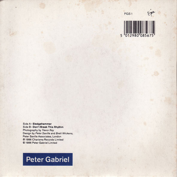 Peter Gabriel – Sledgehammer 7" vinyl record, image 4 of 4