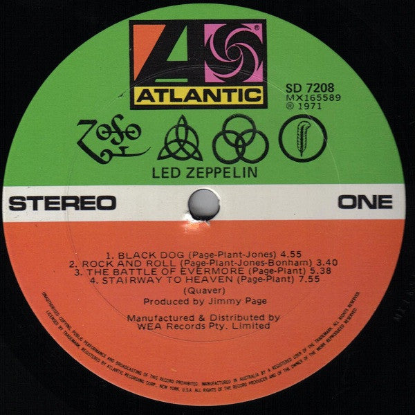 Led Zeppelin – Untitled LP vinyl record, image 2 of 9