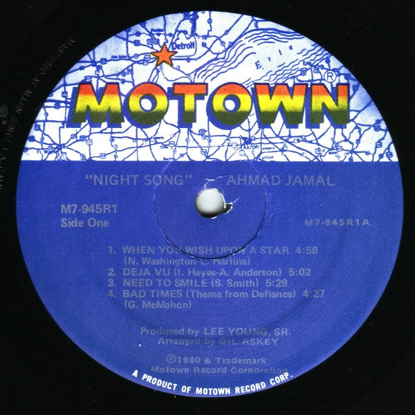 Ahmad Jamal – Night Song LP vinyl record, image 3 of 4