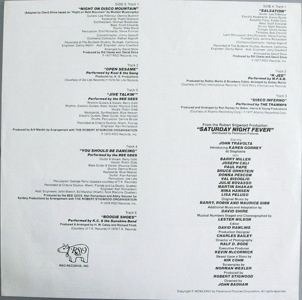 Various – Saturday Night Fever (The Original Movie Sound Track) (2xLP) LP vinyl record, image 4 of 10