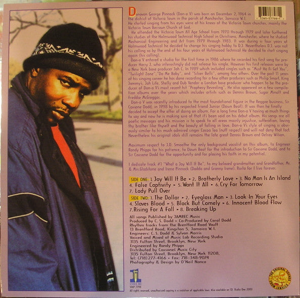 Donna V – Cry For Tomorrow LP vinyl record, image 2 of 4