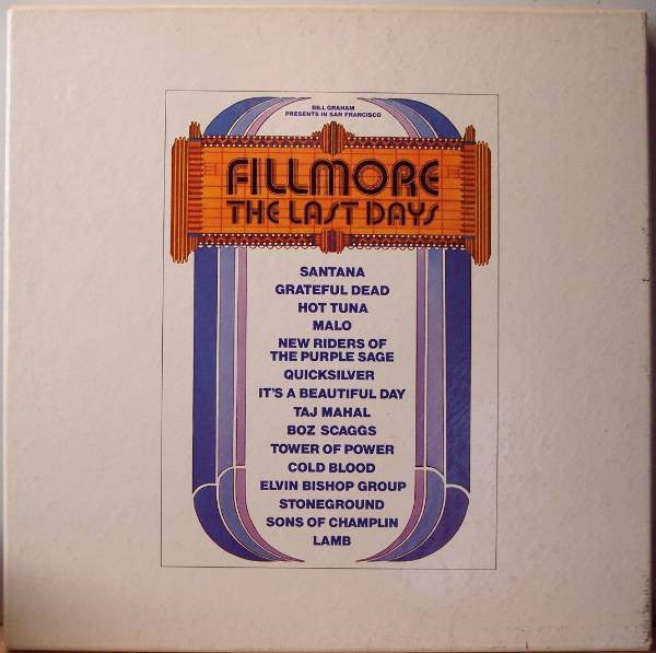 Various – Fillmore - The Last Days (3xLP) LP vinyl record, image 1 of 10