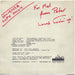 John Kennedy – Forget / The End Of The Affair 7" vinyl record, image 4 of 4