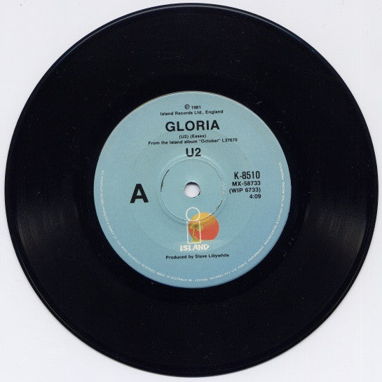U2 – Gloria 7" vinyl record, image 5 of 5