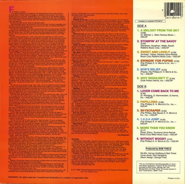 Flip Phillips – A Melody From The Sky LP vinyl record, image 2 of 4