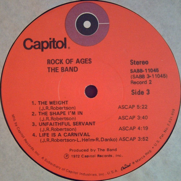The Band – Rock Of Ages (The Band In Concert) (2xLP) LP vinyl record, image 9 of 10