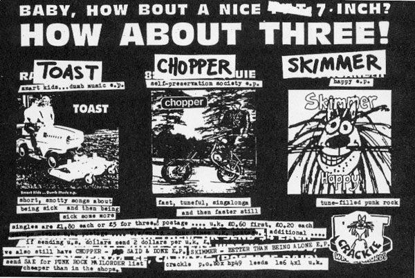 Toast – Smart Kids... Dumb Music e.p. 7" vinyl record, image 5 of 5