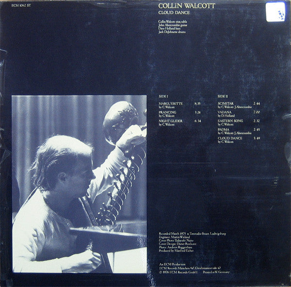 Collin Walcott – Cloud Dance LP vinyl record, image 2 of 4