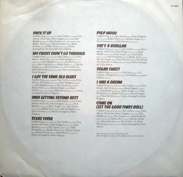 Freddie King – Burglar LP vinyl record, image 6 of 6