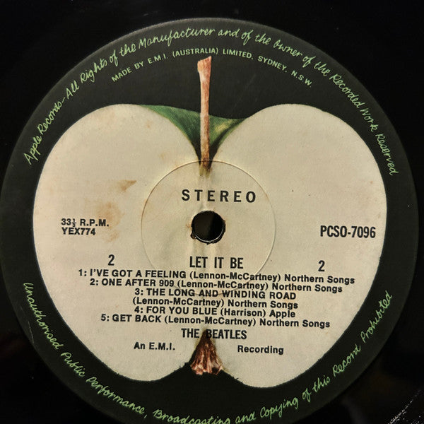 The Beatles – Let It Be LP vinyl record, image 4 of 4