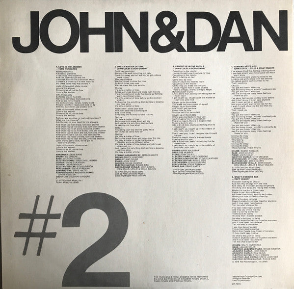 England Dan & John Ford Coley – Dr. Heckle And Mr. Jive LP vinyl record, image 6 of 6