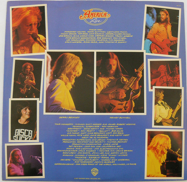 America – Live LP vinyl record, image 6 of 6