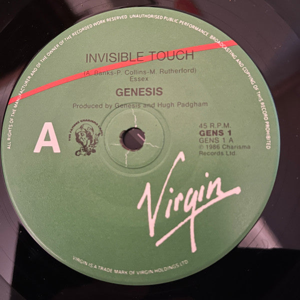 Genesis – Invisible Touch 7" vinyl record, image 4 of 4