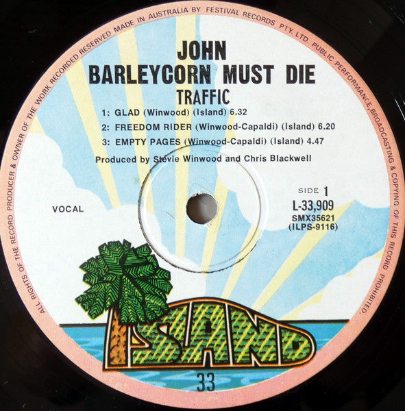 Traffic – John Barleycorn Must Die LP vinyl record, image 4 of 5