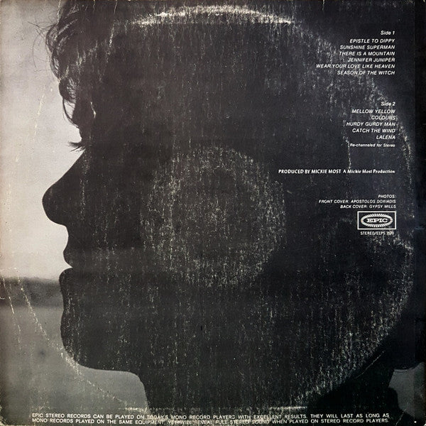 Donovan – Donovan's Greatest Hits LP vinyl record, image 2 of 4