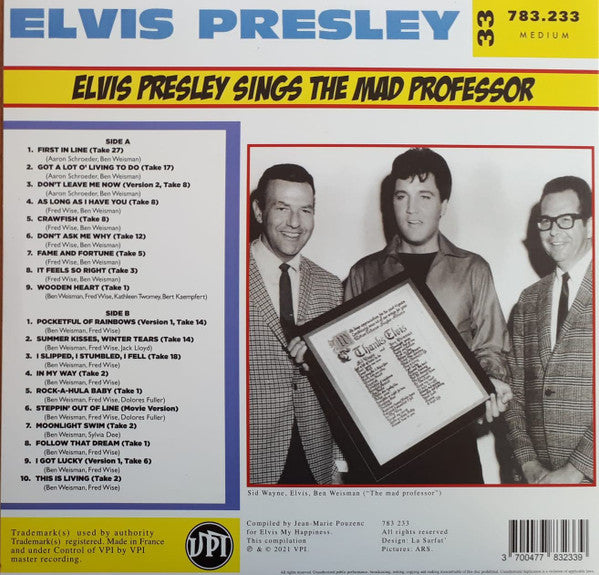 Elvis Presley – Elvis Sings The Mad Professor LP vinyl record, image 2 of 4