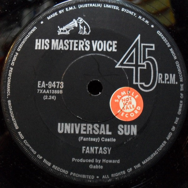 Fantasy – Universal Sun 7" vinyl record, image 1 of 4