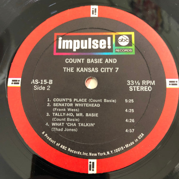 Count Basie And The Kansas City Seven – Count Basie And The Kansas City 7 LP vinyl record, image 4 of 4