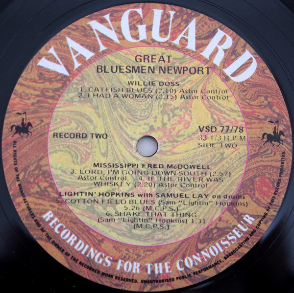 Various – Great Bluesmen Newport (2xLP) LP vinyl record, image 6 of 6
