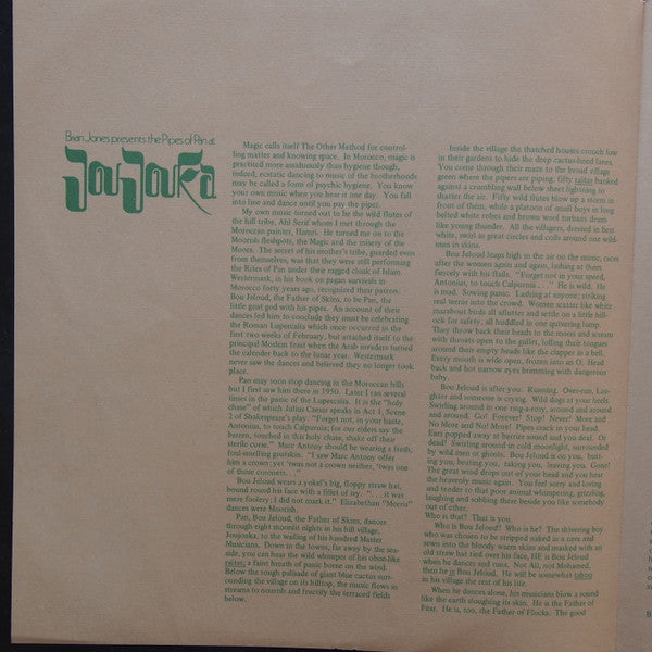 Master Musicians Of Jajouka – Brian Jones Presents The Pipes Of Pan At Joujouka LP vinyl record, image 8 of 10