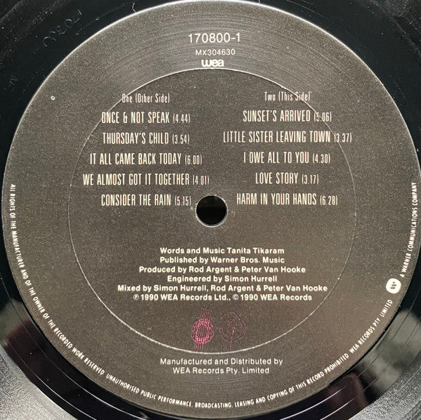 Tanita Tikaram – The Sweet Keeper LP vinyl record, image 8 of 8