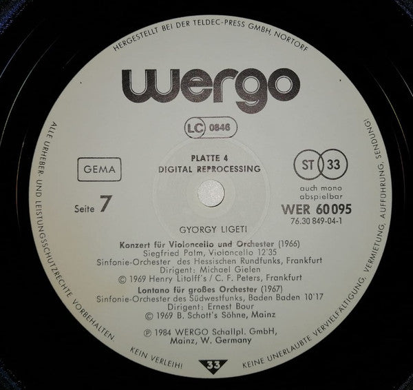 György Ligeti – György Ligeti (5xLP) LP vinyl record, image 3 of 3