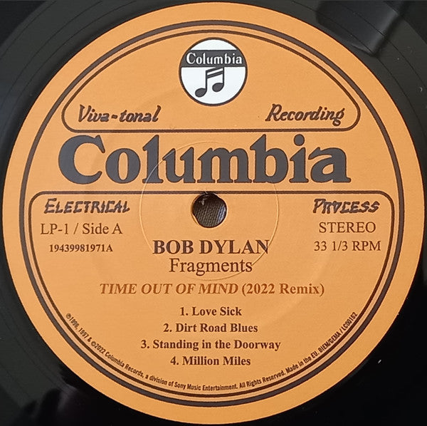 Bob Dylan – Fragments (Time Out Of Mind Sessions (1996-1997)): The Bootleg Series Vol.17 (2xLP) LP vinyl record, image 9 of 10