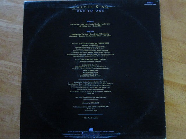 Carole King – One To One LP vinyl record, image 2 of 6