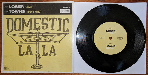 TOWNS, LOSER – Domestic La La: Vol. 3 7" vinyl record, image 5 of 5