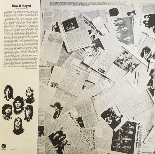 Raspberries – Raspberries' Best - Featuring Eric Carmen LP vinyl record, image 3 of 6