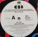 Mi-Sex – Non-Stop Sex 12" vinyl record, image 2 of 2