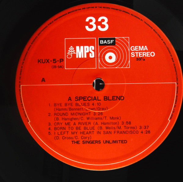 The Singers Unlimited – A Special Blend LP vinyl record, image 3 of 6