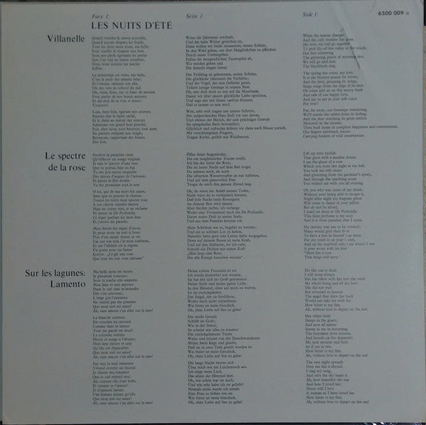 Hector Berlioz – Complete Songs With Orchestra Including „Les Nuits D’Été” LP vinyl record, image 9 of 10