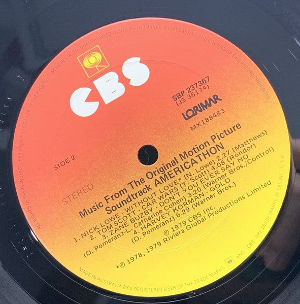 Various – Americathon LP vinyl record, image 4 of 4