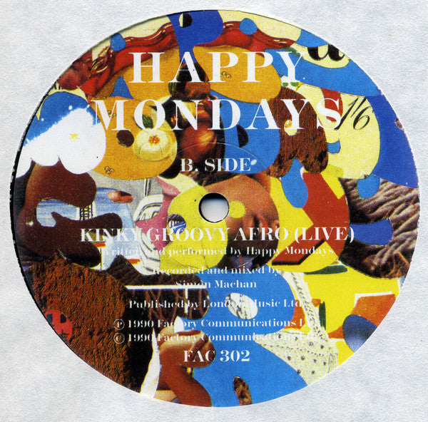 Happy Mondays – Kinky Groovy Afro 12" vinyl record, image 4 of 4