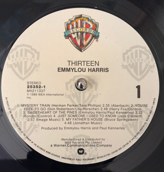 Emmylou Harris – Thirteen LP vinyl record, image 3 of 4