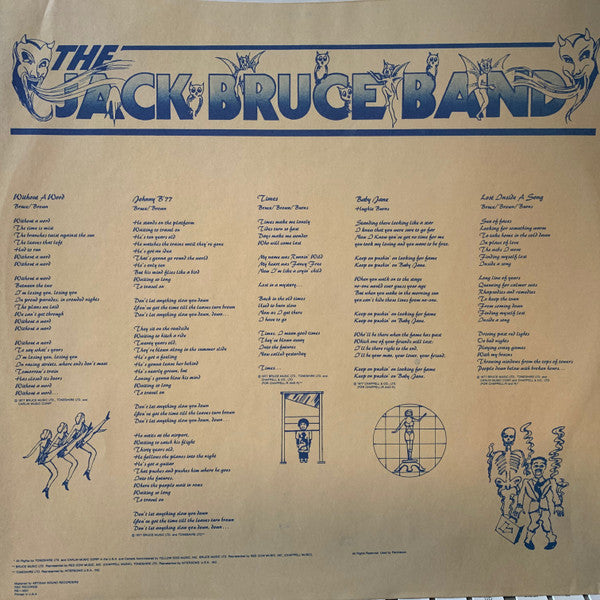 The Jack Bruce Band – How's Tricks LP vinyl record, image 5 of 6