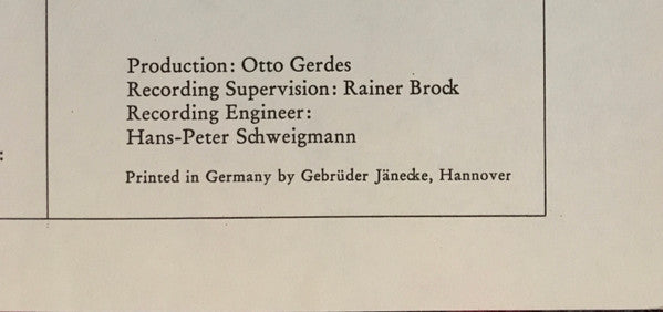 Franz Schubert, Dietrich Fischer-Dieskau, Gerald Moore – Lieder Nach Texten Von Goethe LP vinyl record, image 7 of 7