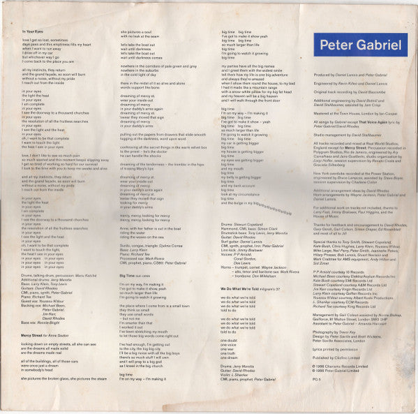 Peter Gabriel – So LP vinyl record, image 4 of 8