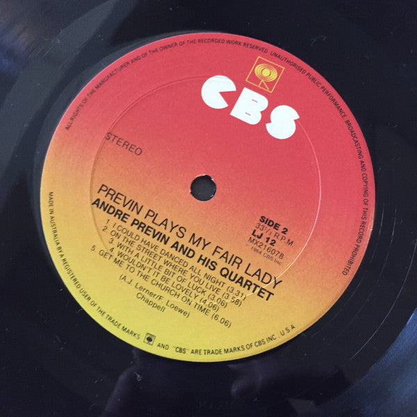 Dave Brubeck, André Previn – Brubeck Plays West Side Story / Previn Plays My Fair Lady LP vinyl record, image 4 of 4